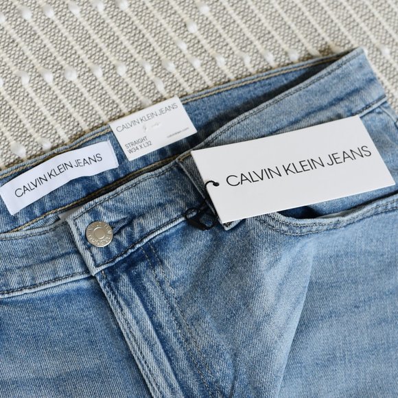 NEW! Calvin Klein Men's Straight Jeans 34 x 32 - Picture 5 of 12